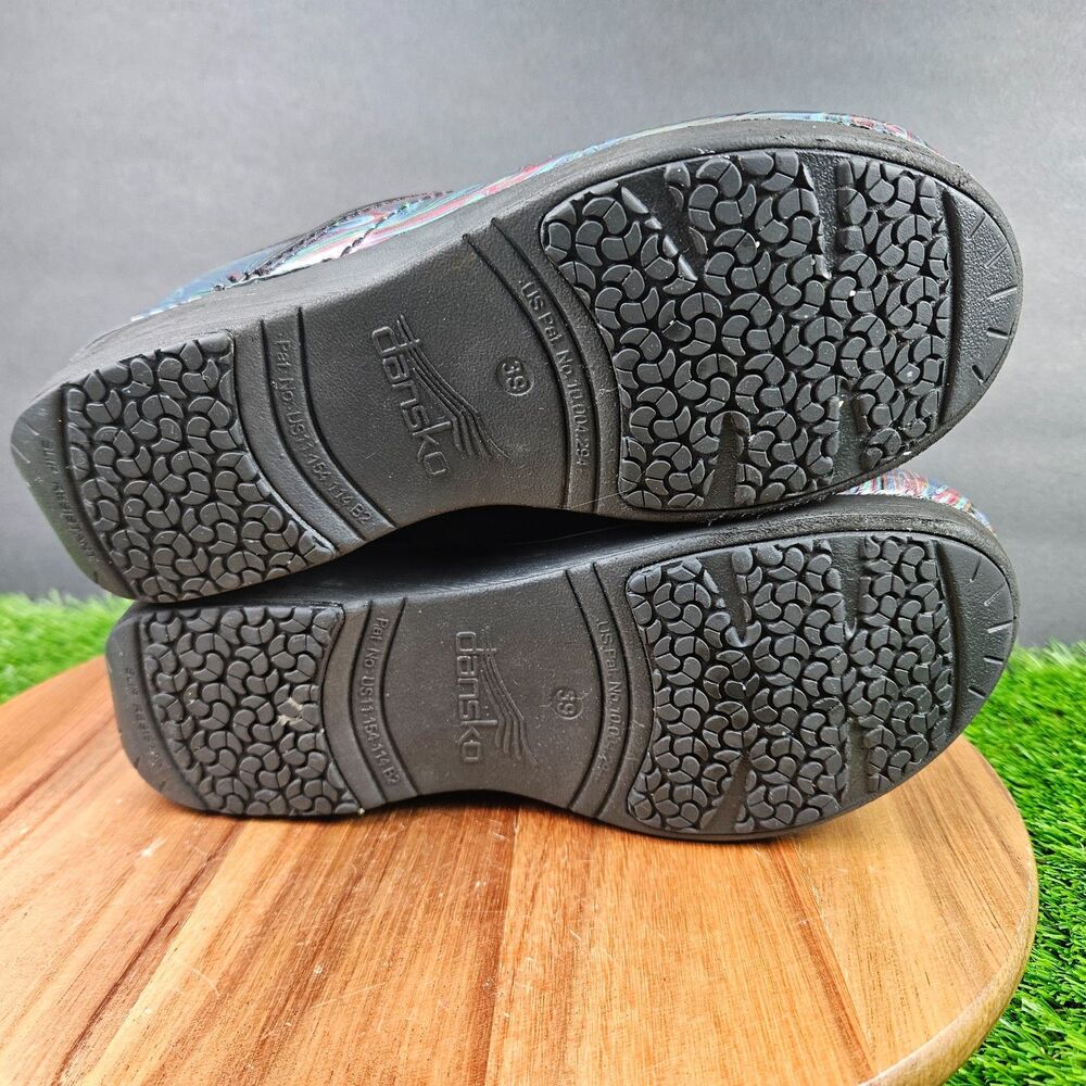 Dansko Women's XP 2.0 Marble Swirl Patent Leather Nurse Clogs Women's 39/US 8.5 - Picture 10 of 12